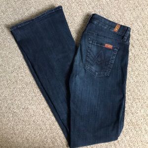 7 for all mankind a pocket flare jeans